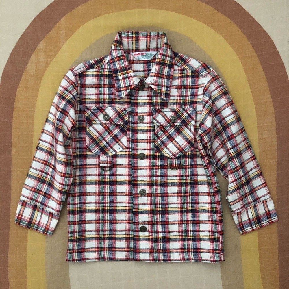 Vintage Health-Tex Plaid Lightweight Jacket